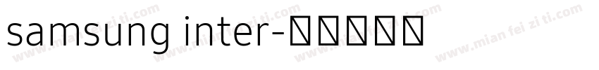 samsung inter字体转换